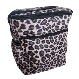 Two Lumps of Sugar Cheetah Lunch Bag - Insulated Adult Lunch Box with Adjustable Strap & Zipper Closure, Eco-Friendly Tote Bag for Women & Men, Ideal for Beach, Office, Work, Picnic, Hiking