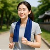 Hiking cool towel, camping towel, ice towel, summer cold exercise, sweat-absorbing towel MM50181 Blue 5ea