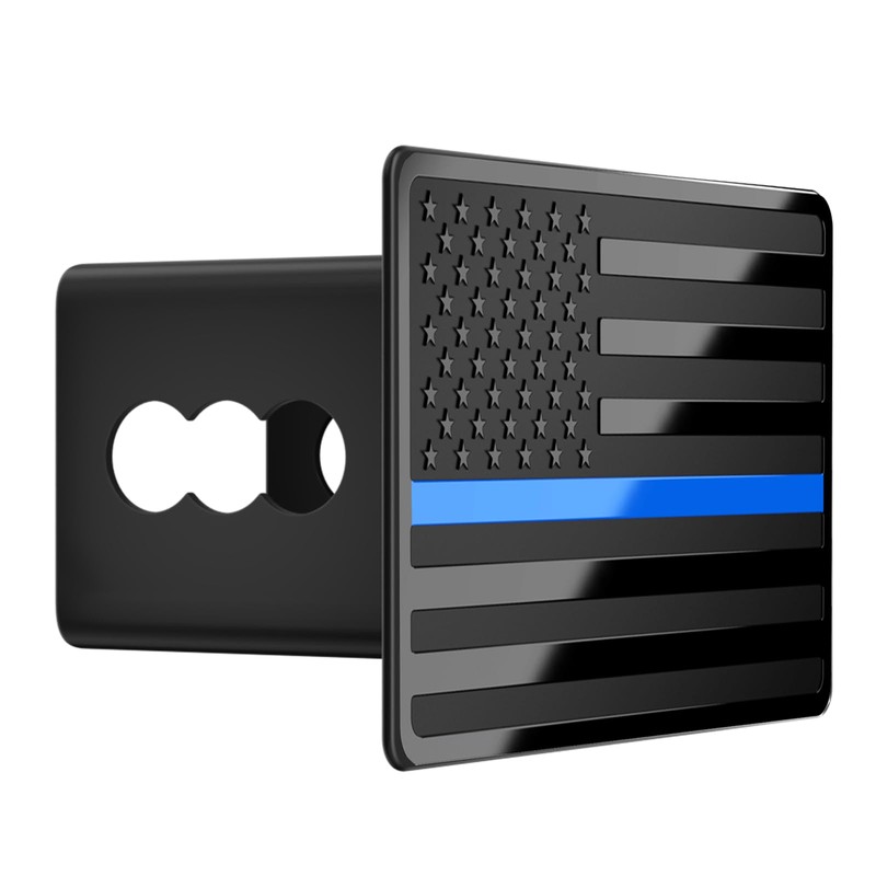 2.5 Inch American Flag Trailer Hitch Cover Plug with 5/8-Inch