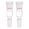 PATIKIL Glass Reducing Connecting Adapter, 2 Pcs from 29/42 Outer