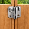 Stainless Steel Flip Latch with Slide Bolt – Lockable Door