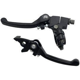 ANCLLO Black Folding Aluminum Clutch Brake Lever for 22mm Handlebar 110cc 125cc 140cc TTR 125cc SSR Xmotos Apollo 125 Pit Dirt Bike Motorcycle