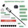 Sublume Solar Pathway Lights Outdoor 8 Pack, 3-in-1(Stake/Wall Mounted/Hang Lantern)