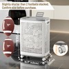 Laundry Basket with Wheels & Lid, Rolling Clothes Hamper with