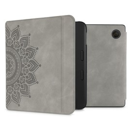 kwmobile Cover Compatible with Tolino Vision 6 Cover - eReader Case - Rising Sun Grey