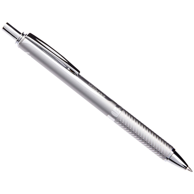 Pentel Energel Metallic Liquid Gel Pen 0.7mm Medium Nib Silver
