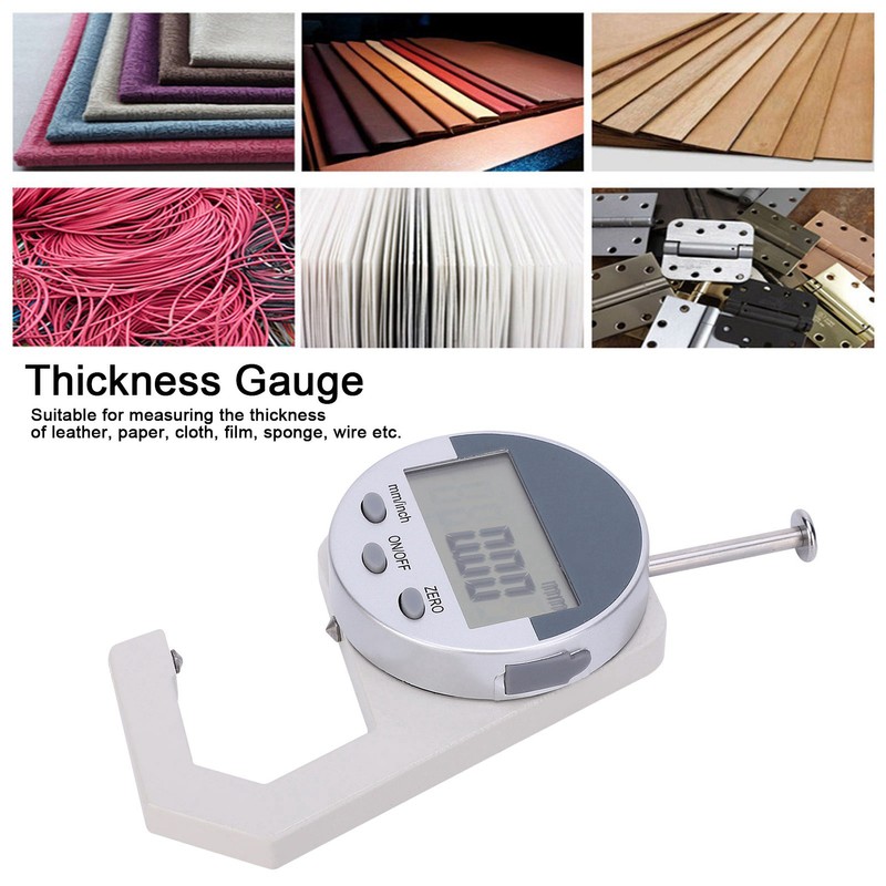 Digital Thickness Gauge Electronic 0‑25.4mm 0.01mm LCD Display Thickness Meter