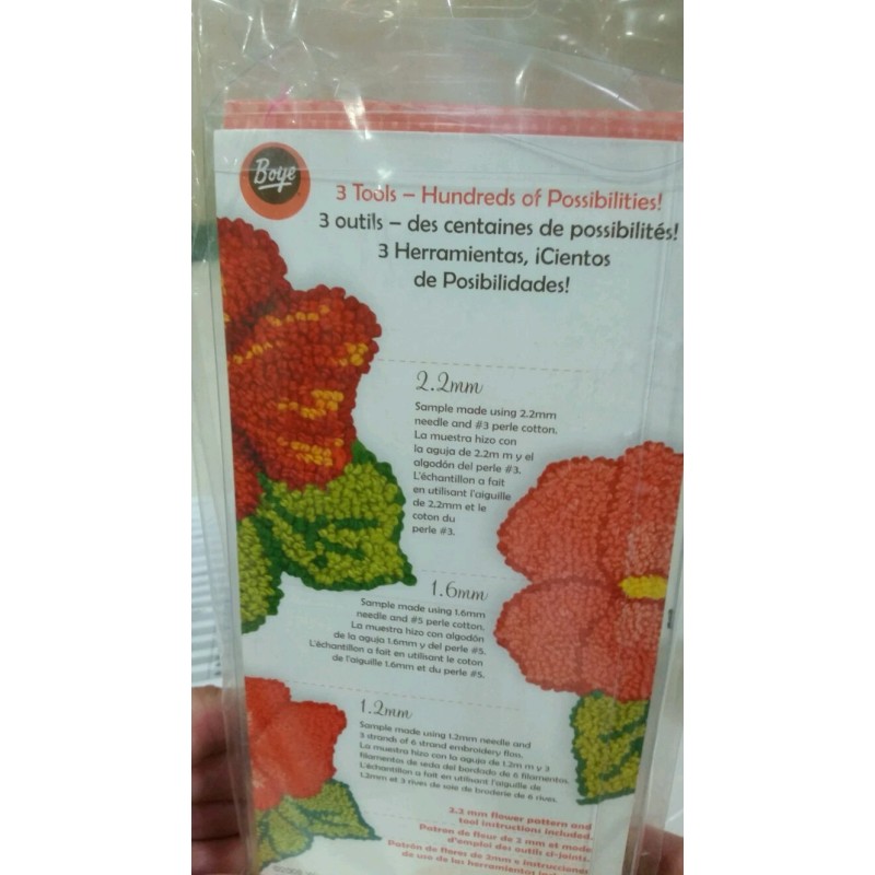 Boye Punchneedle Set (1.2, 1.6, & 2.2 mm) 5 Piece.