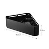 Yamazaki 4265 Magnetic Bathroom Corner Toy Rack, Black, Approx. 13.0