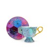 T2 Tea-Moroccan Tealeidoscope Aqua Cup & Saucer Tall 220ml