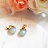Dorp Aventurine Invisible Clip On Earrings for Women Not Pierced