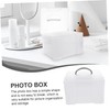 MERRYHAPY Sturdy Photo Storage Box Easy to Organize Portable Plastic