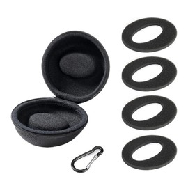 Yuswqin Watch Case, Watch Case, Portable, Watch Case, Watch Case, Watch Storage Case, Storage Case Up to 2.0 inches (51 mm) (4 x Sponges + 1 Carabiner Included) (1)