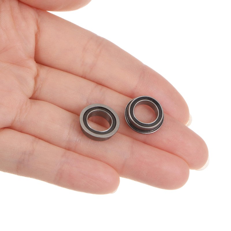 Kozelo 10pcs Flanged Ball Bearings 8mm Inner Diameter x 12mm