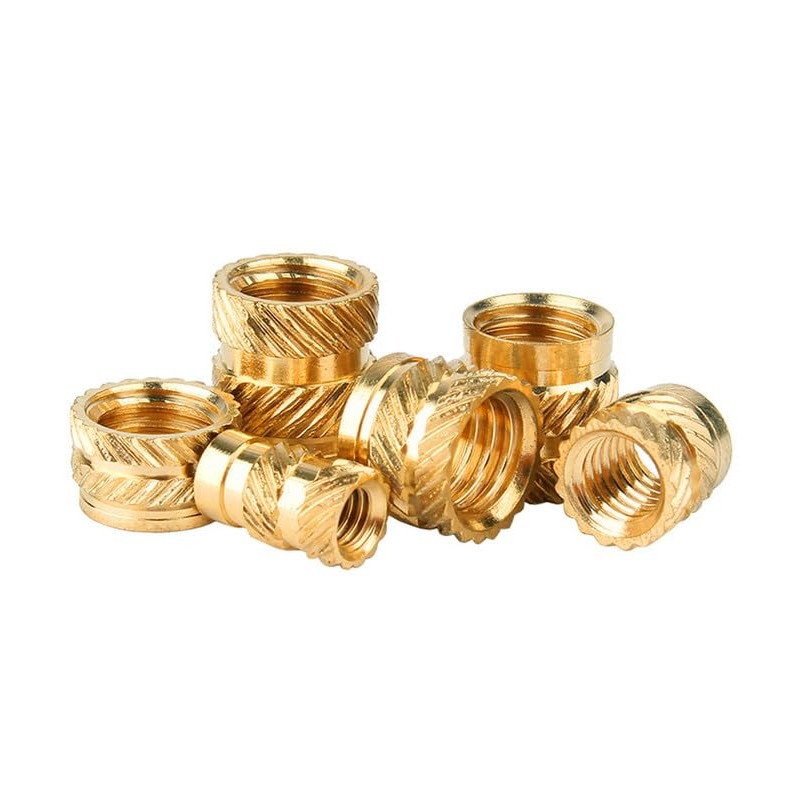 M5*5 * 7(100pcs) Embedment Nut Thread Brass Knurled Nuts, Threaded