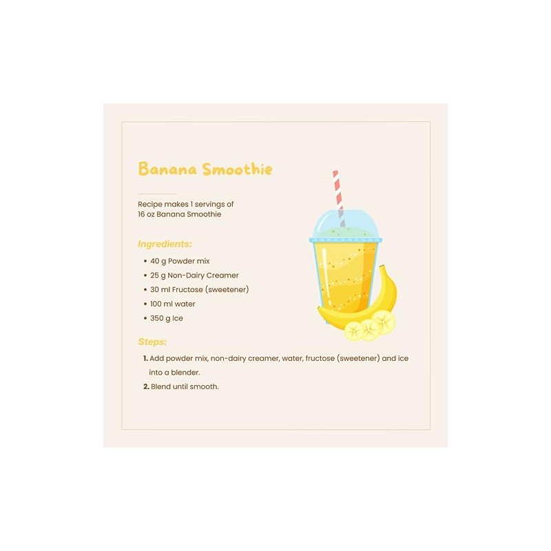 Bossen Bubble Tea Powder Mix (Banana)