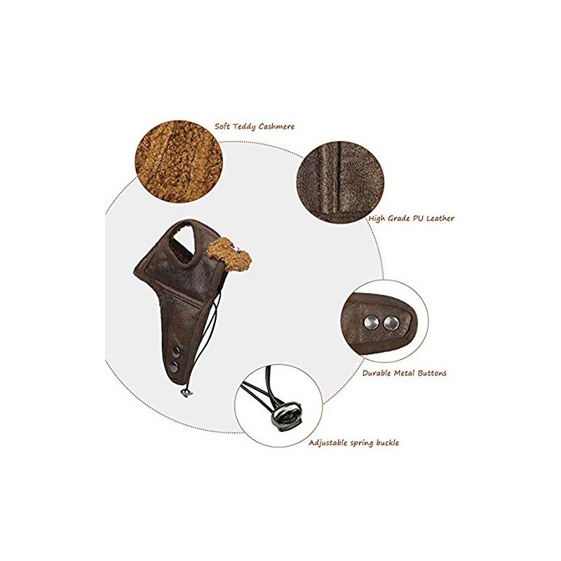 Leconpet Dog Aviator Hat, Dog Winter Pilot Hat with Ear