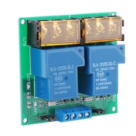 Relay Module, 30A YYG-3 DC 5V/12V/24V Bi-Directional Bi-Directional Optocoupler Isolation Relay Module Control of Electrical System (5VDC)