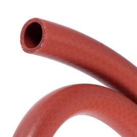 LEPEVNEY Reinforced Silicone Vacuum Heater Hose - 1" ID, 3.3ft Length, 101 PSI, 392°F Max Temp, High-Performance for Engine Inlet/Outlet & Cooling Systems, Red 25mm x 31mm x 1M