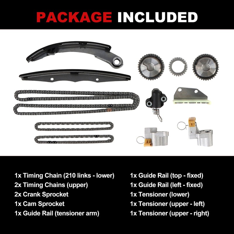 Engine Timing Chain Kit 4.0L Fit for 2005-2015 Xterra Frontier,