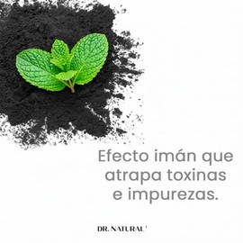 Dr. Natural Jabón Liquido Facial y para Cuerpo con Carbón Activado | Exfoliante Corporal y Facial | Natural, Vegano y Orgánico | Hecho de Plantas Con 