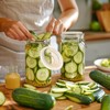 ComSaf Glass Jars with Airtight Lid Set of 3, Mason