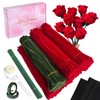 DIY Rose Making Kit 700 PCS Chenille Stems - Red