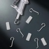 CREATCABIN 8pcs Wand Wire and Sleeve Collar Blind Hook and