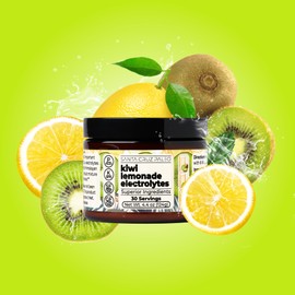 Santa Cruz Paleo Electrolyte Powder, Kiwi Lemonade Flavor, Sugar Free Hydration Drink Mix with Himalayan Pink Salt, Sea Salt, Magnesium Glycinate, Potassium Chloride, Sweetened with Stevia, 30 Srvgs