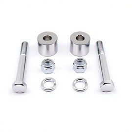 YYMOTO 1 Inch Handlebar Riser Extensions Compatible with Harley Davidson Touring Sportster Softail Dyna Models - Chrome Billet Aluminum Handle Bar Spacer Kit with Mounting Bolts​