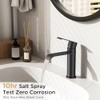 FORIOUS Black Bathroom Faucet 1 Hole, Single Handle Matte Black