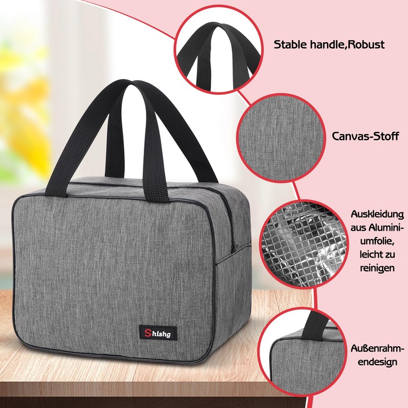 Xialvyu Lunch Bag Portable Lunch Bag Lunch Bags with Foil