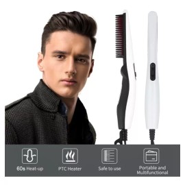 Kcysta Cepillo Peine, Plancha De Pelo Eléctrica, Moldeador Masculin