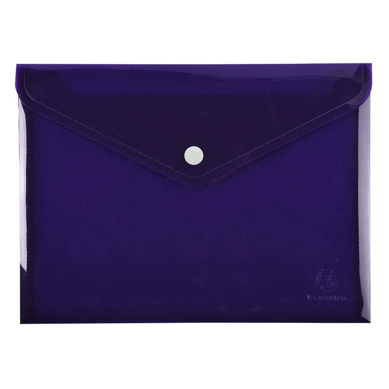 Exacompta - Ref. 34440E - 1 Pocket with snap Button