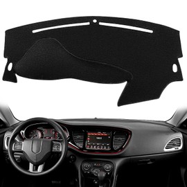Dash Cover Mat Custom Fit for Dodge Dart 2013-2017,Dashboard Pad Cap Carpet Protector K232