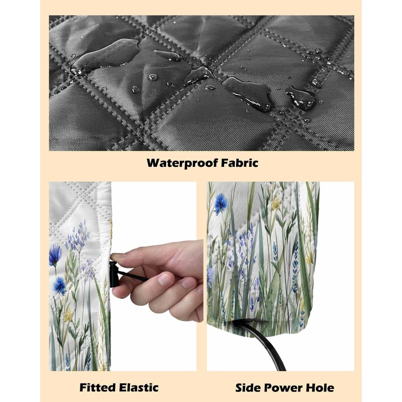 Leaves Plants Indoor Air Conditioner Cover for Window Units, Double