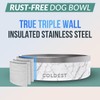 Coldest Dog Bowl - Anti Rust Metal & Non Slip