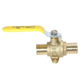 XFITTING Barb Crimp Pex 1 Inch Ball Valve With Drop Ear, 24-3-5=1XX, 1 Piece