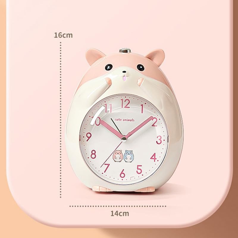 Alarm Clock, Loud Hamster, Alarm Clock, For Children, Analog Bell,
