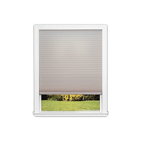 Redi Shade Easy Lift Trim-At-Home Cordless Cellular Light Filtering Fabric Shade (Fits Windows 19"-30"), 30 Inch x 64 Inch, Natural