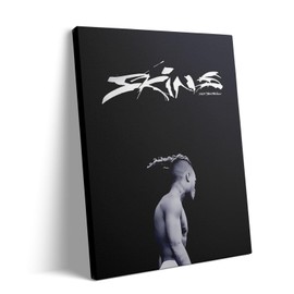 XXXTentacion Canvas Wall Art Decor - 11X14 inch Skins Album Cover-Inspired Portrait Artwork, Rap XXXTentacion Portrait Design, Hip-Hop-Inspired Wall Art for Living Room or Bedroom Decoration