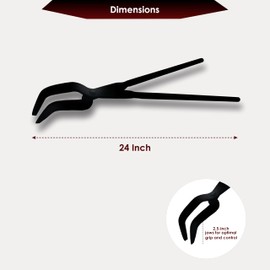 Simond Store 24 Inch Crucible Tongs for Foundry Crucibles - Hinged for Melting, Metal Casting Tools Lifting and Pouring Tongs for Jewelers Metal Casting Smelting