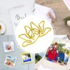 100pcs Shaped Paper Clips Flower Shape Metal Portable Office Clips