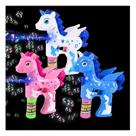 Rhode Island Novelty 7" Light and Sound Unicorn Bubble Blaster