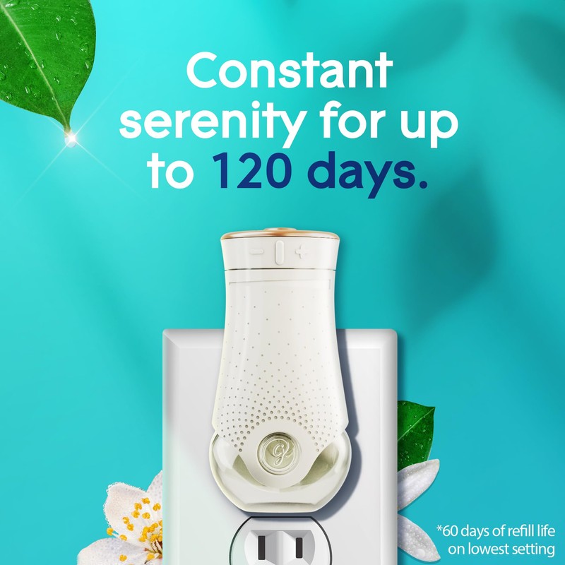 Glade PlugIns Refills Air Freshener, Dewdrop Petals, Scented and Essential
