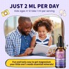 Kids Magnesium Liquid Drops-Magnesium Glycinate Liquid for Kids Supplement-w/L-theanine, Omega-3,
