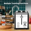 YSSOA 2-Slice Toaster, 5 Browning Setting and 3 Function: Bagel/Defrost/Cancel,
