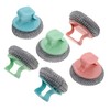 FOMIYES 6pcs Detachable Handle Stainless Steel Pot Scrubber Heavy Duty