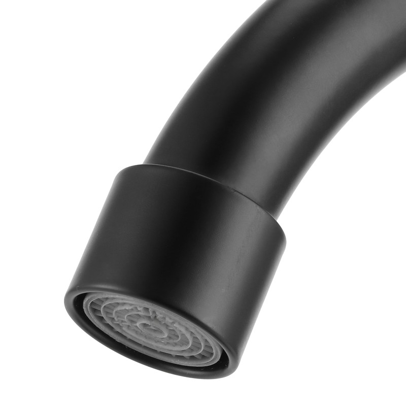 G1/2 Faucet 90 Degree Rotating Single Cold Matte Black Water