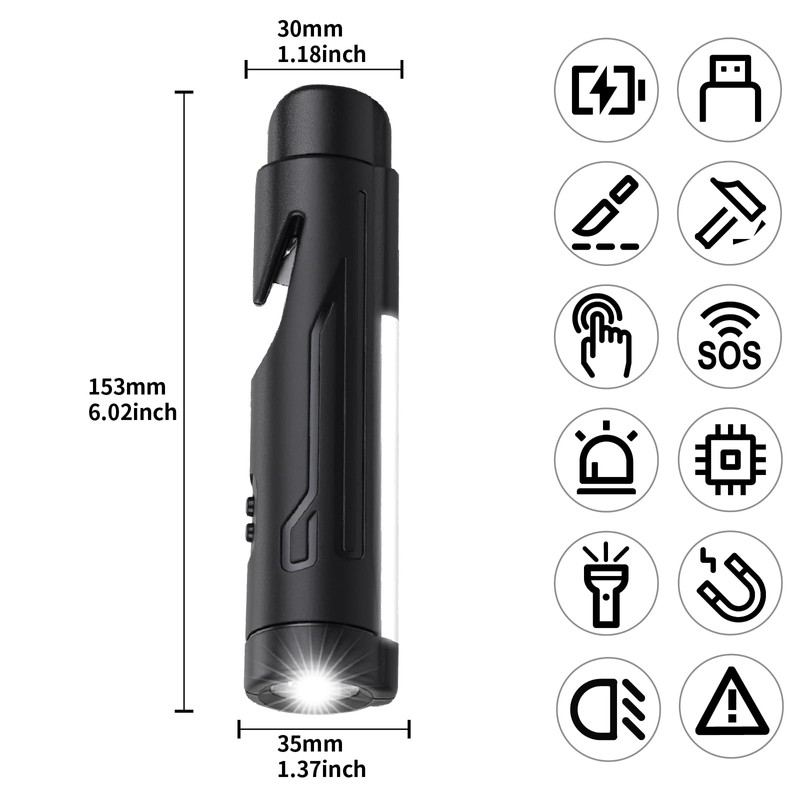 KnLnny Ware Automotive Escape Tool, Window Breaker,Seatbelt Cutter, Car Flashlight,Emergency